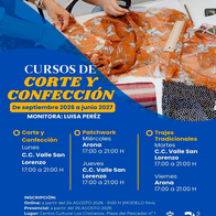Cursos de Corte y Confección, Patchwork y Trajes Tradicionales